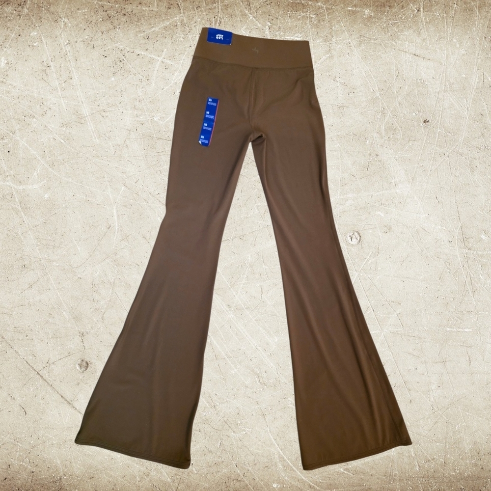 JoyLab NWT Brown Matching Activewear Set XS Flare Leggings & Cropped Top - Picture 10 of 11
